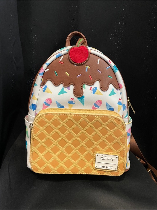 Loungefly Handbags - EUC DISNEY Loungefly Waffle Ice Cream Cone Backpack